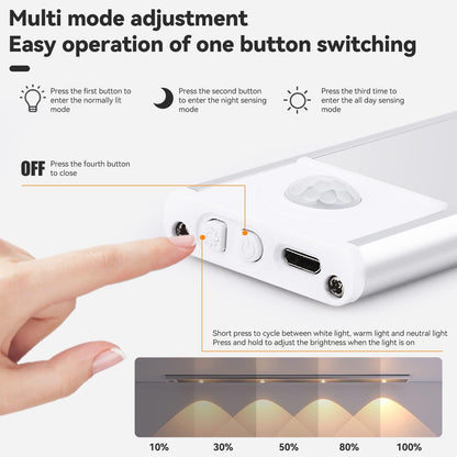 LED Light Motion Sensor ✨ إضاءة ذكية... تعمل عندما تحتاجها فقط