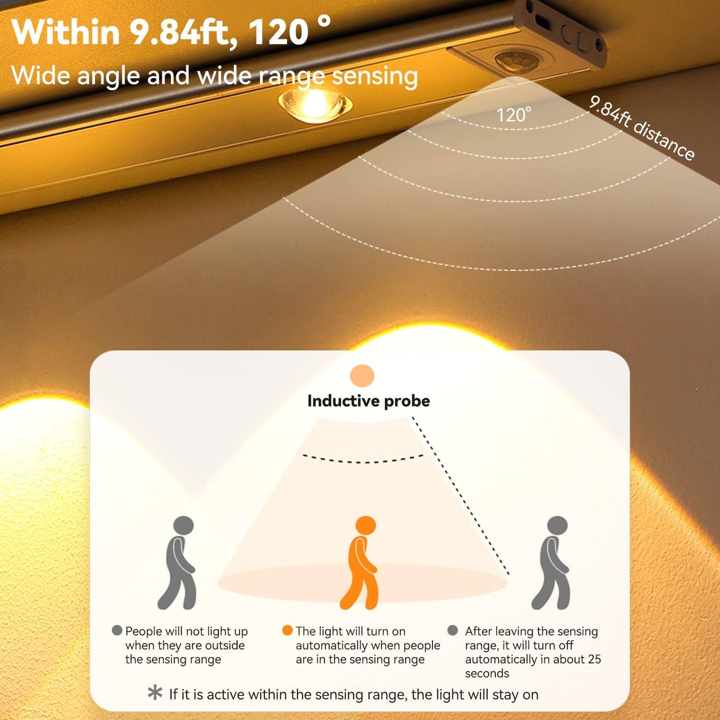 LED Light Motion Sensor ✨ إضاءة ذكية... تعمل عندما تحتاجها فقط